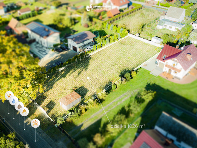 Działka budowlana o powierzchni 1026 m2